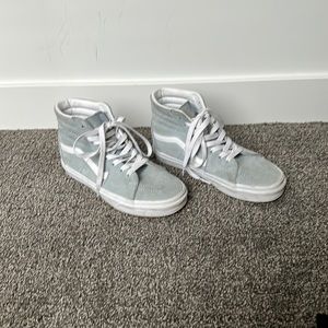 High top vans baby blue